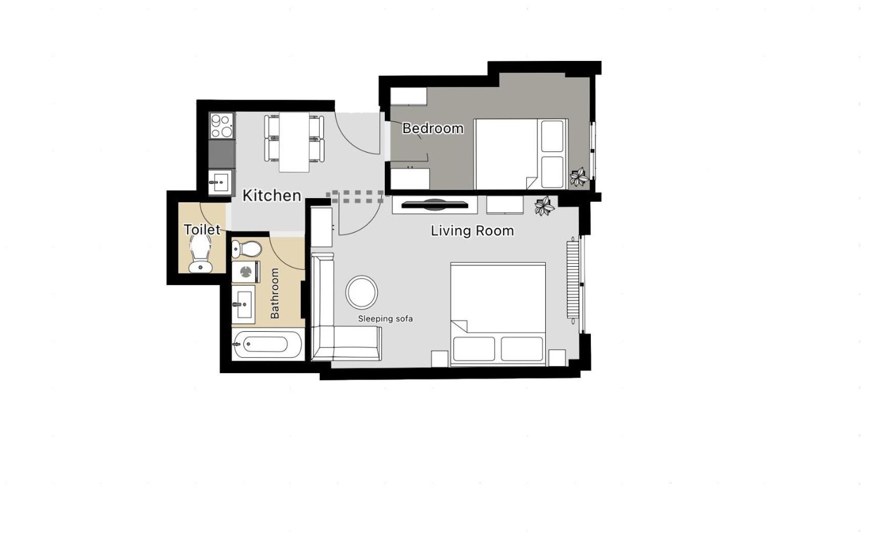 Apartment 2br 1,5bath Chic Near Wenceslas Square